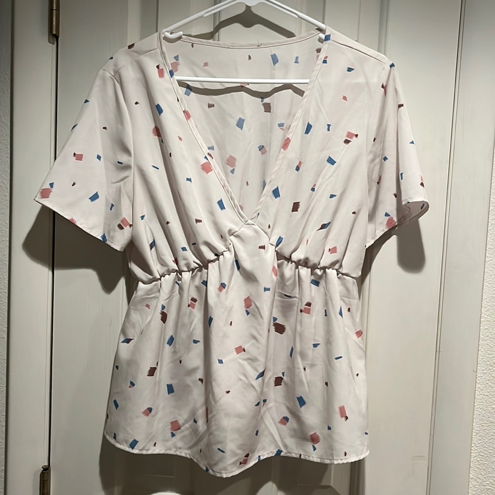 cute polkadot lowcut top